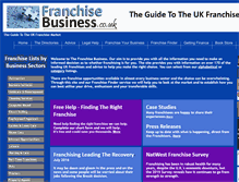 Tablet Screenshot of franchisebusiness.co.uk