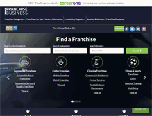 Tablet Screenshot of franchisebusiness.com.au